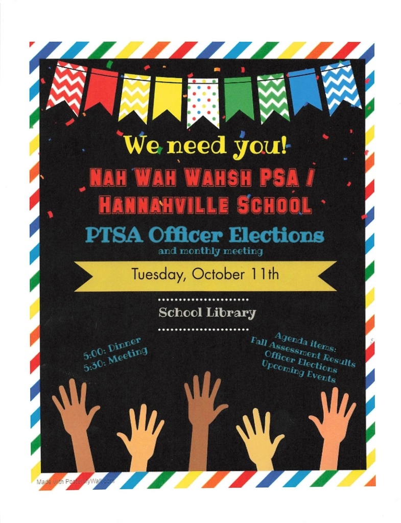 PTSA Officer Elections - Tuesday, October 11th
